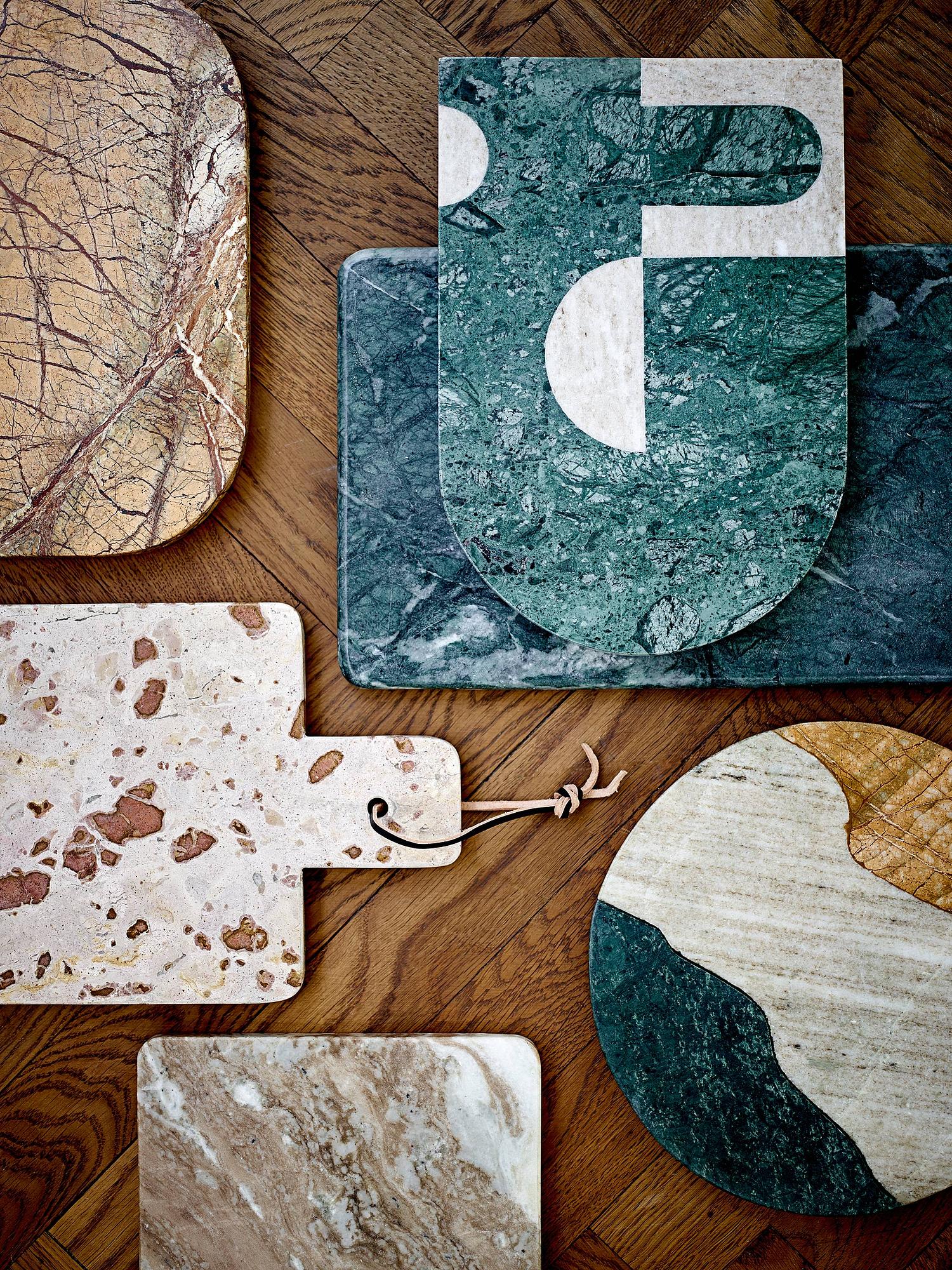 Deborah Servierbrett Marmor Braun 3