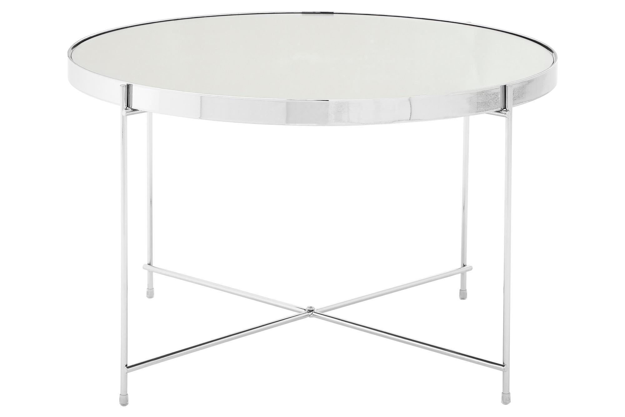 Allure Groß Silberner Spiegel-Beistelltisch
 2