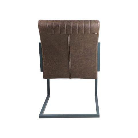 Texas Esszimmerstuhl Leder Metall 3