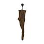 Wandlampe Teakholz Braun 1