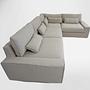 Trent 1-Sitzer & Eckmodul Baumwolle-Leinenstoff Creme 2