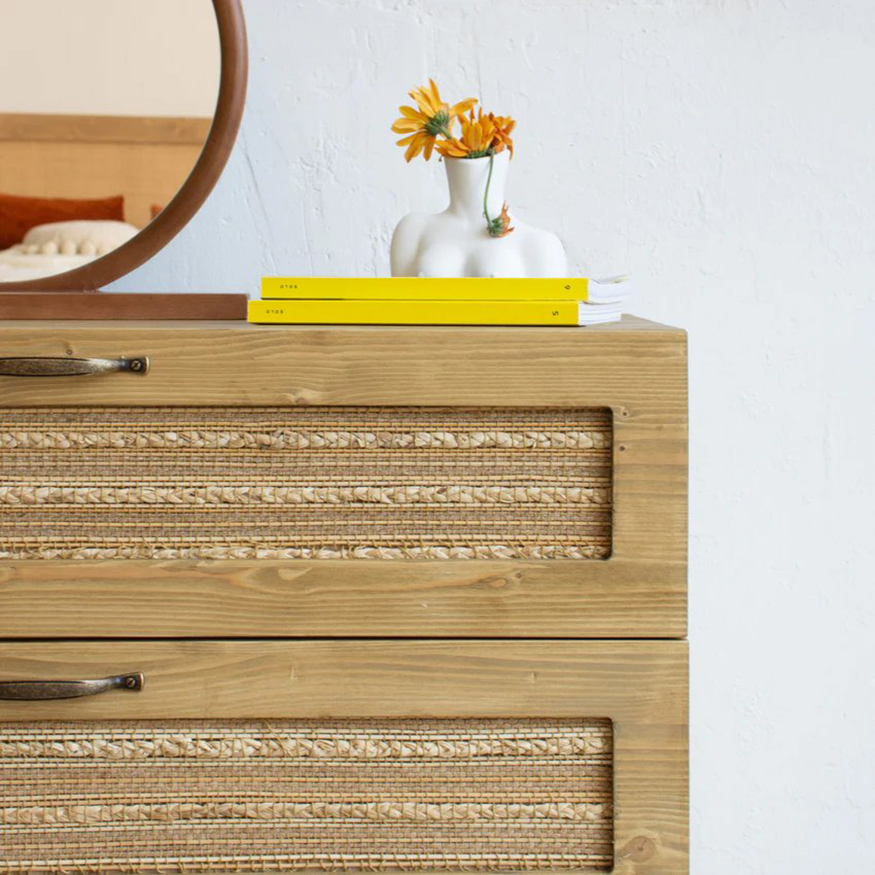 Kerlin Kommode 3 Schubladen Holz Sand 2