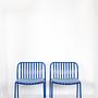 2x Metis Line Gartenstuhl Blau 0