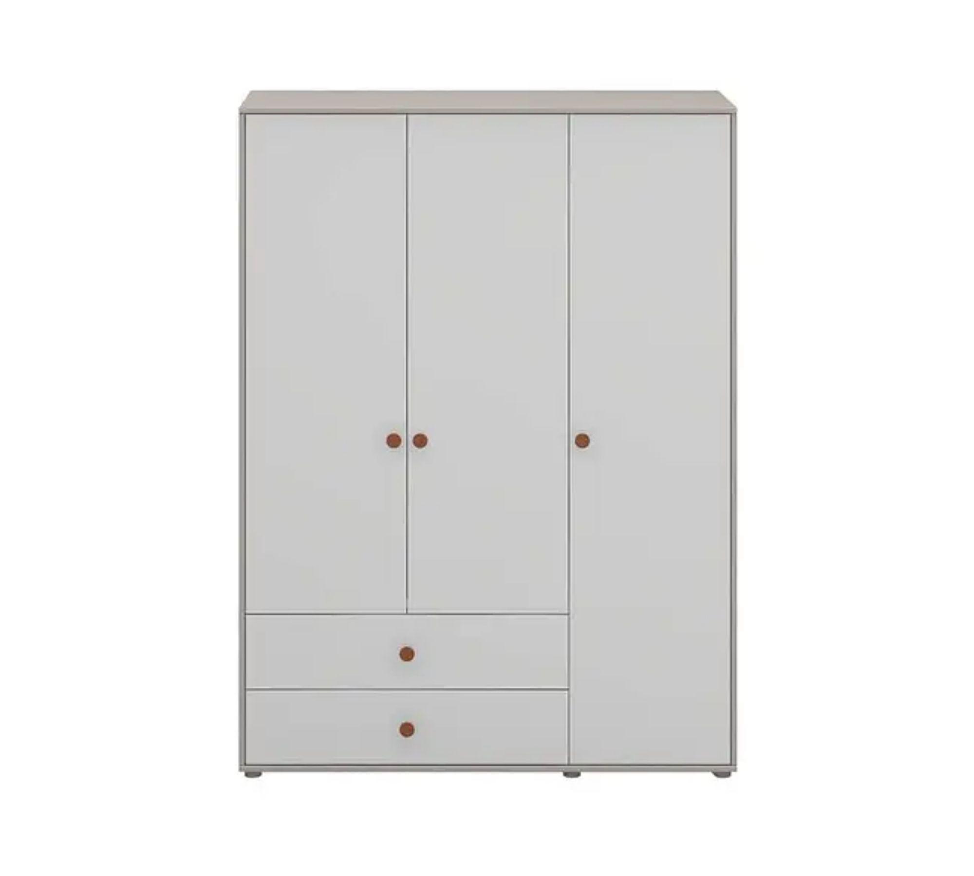 Kleiderschrank Extra Hoch Holz Weiß 3