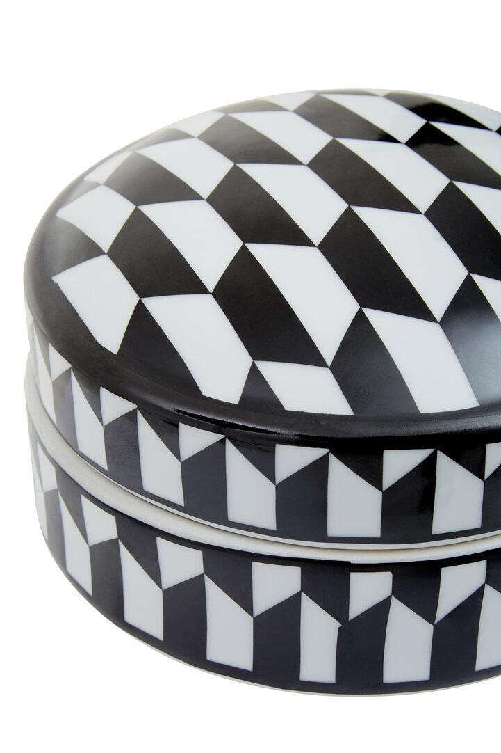 Marlo Small Geometric Patterned Ceramic Jar 5