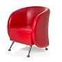 ST. LUCIA Office chair Faux leather Red 9