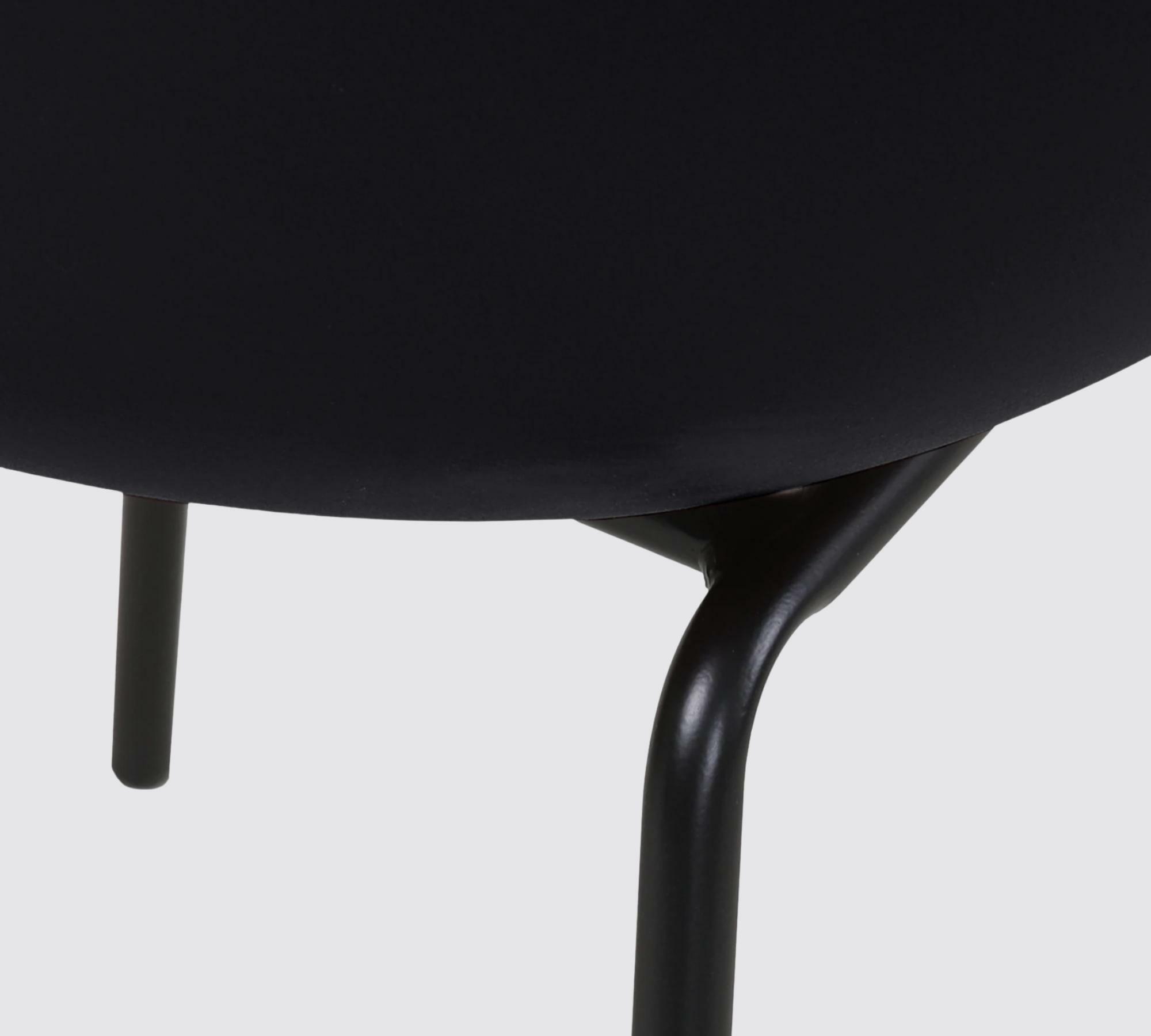 2x Garden chair plastic black 5