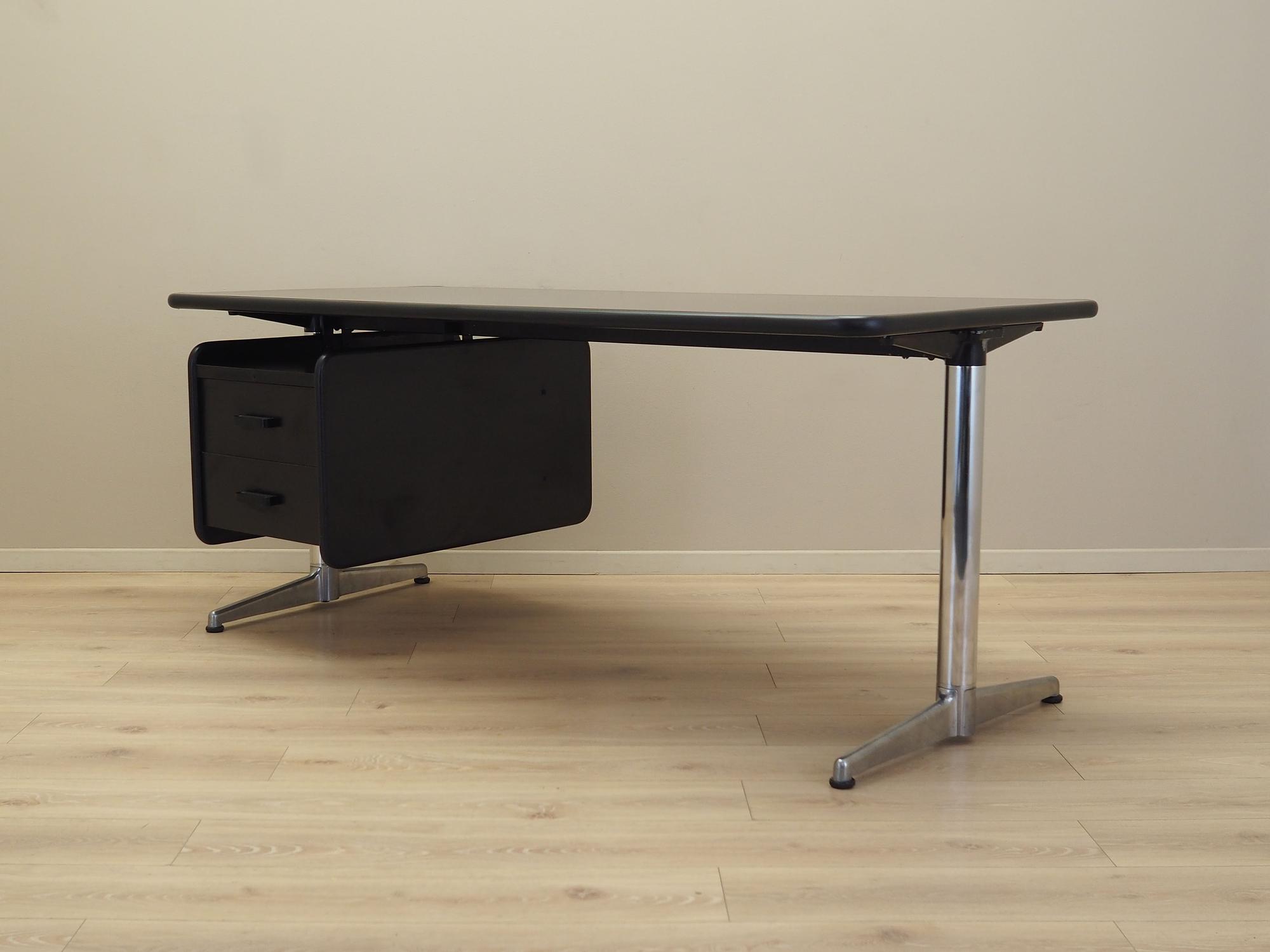 Schreibtisch Metall Laminat 1970er Jahre 6