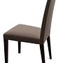 Anna Dining chair Faux leather Wood Brown 1