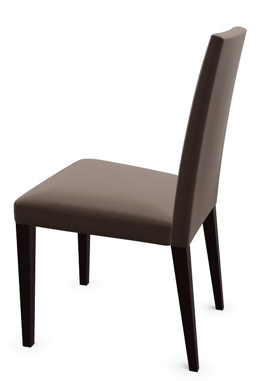 Anna Esszimmerstuhl Kunstleder Holz Braun 1