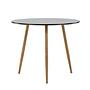 Polar Dining table MDF Dark oak look/Black ø 90cm 4