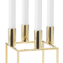 Kubus 4 Kerzenhalter Gold 0