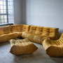 Togo Lounge Set 5-piece. Velvet Golden Yellow 0