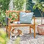 Gartenbank LOVEBIRD Akazienholz Braun 2
