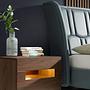 7067 Doppelbett Leder Grau 4