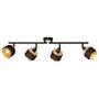 4-light ceiling light Grove iron mixed fabric 2