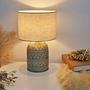 Table lamp Tender Pearl 1-light mixed fabric ceramic 2