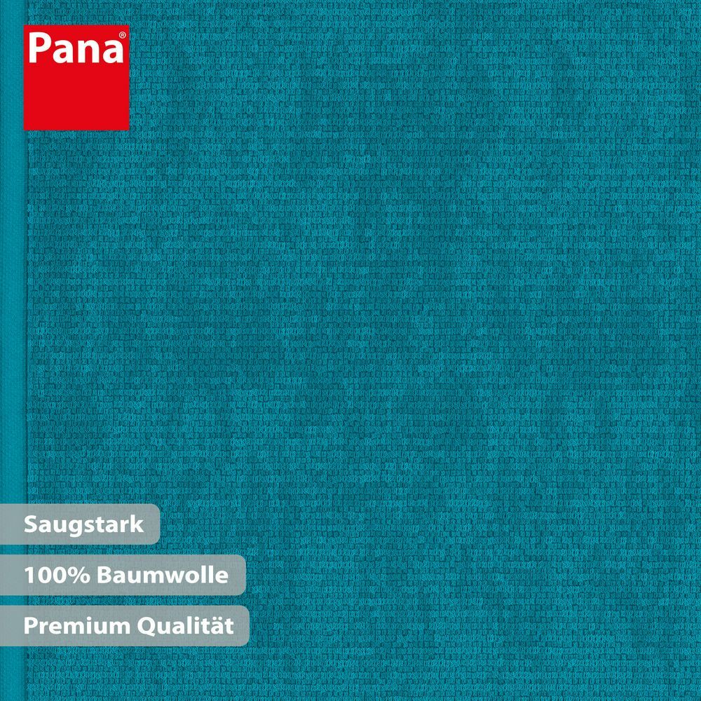 6-tlg. Handtuch-Set Baumwolle Türkis Öko-Tex Standard 100 4