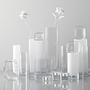 Lucca Vase Glas Weiß 11 x 30 cm 3