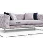 Como Sofa 2-seater light grey 3