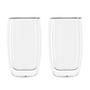 2x Ria Kaffeetasse-Set Glas Transparent 8x14Hcm, 350ml 1