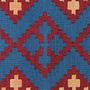 Kilim Gashgai Teppich Blau 3