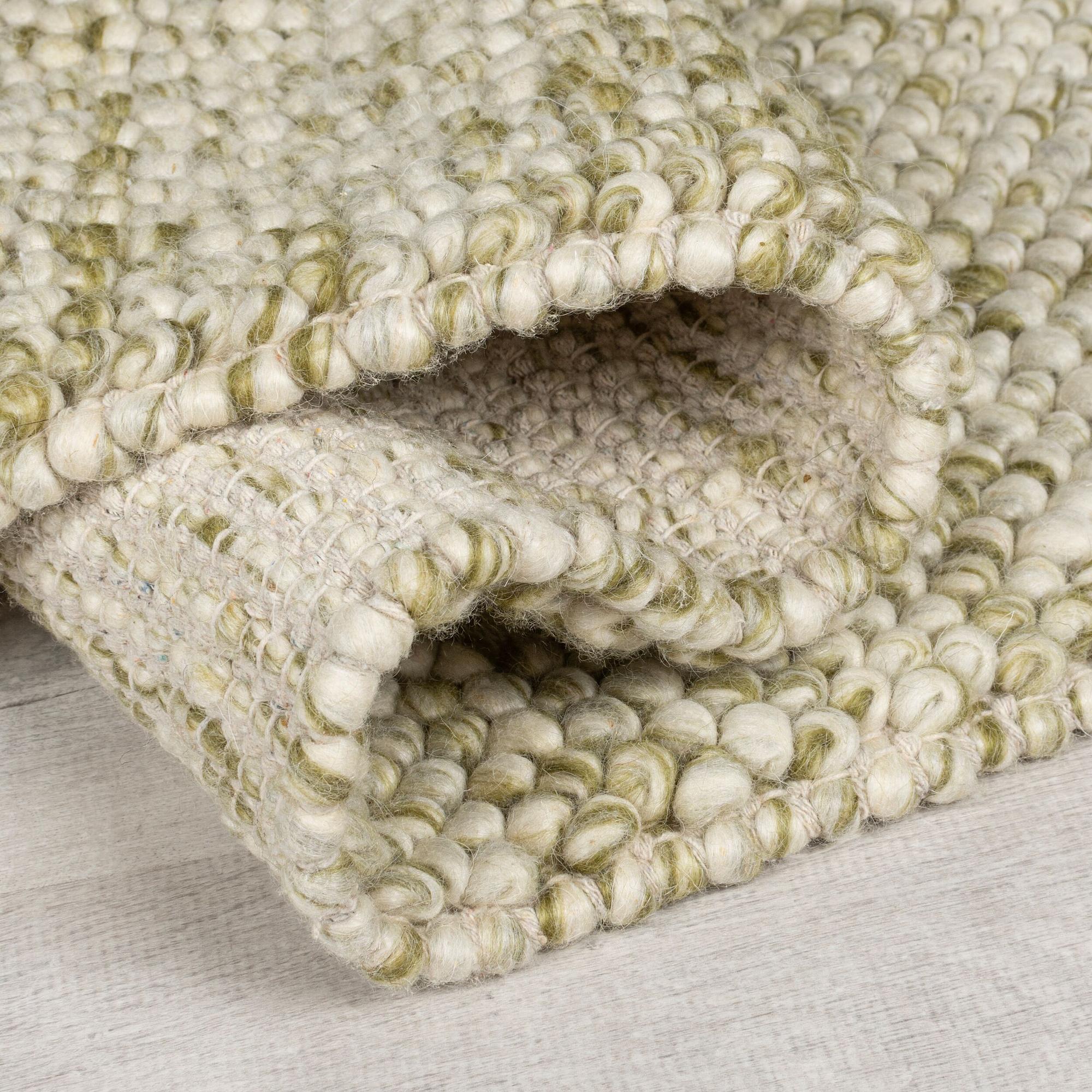 Minerals Carpet Wool Green 80x150cm 3