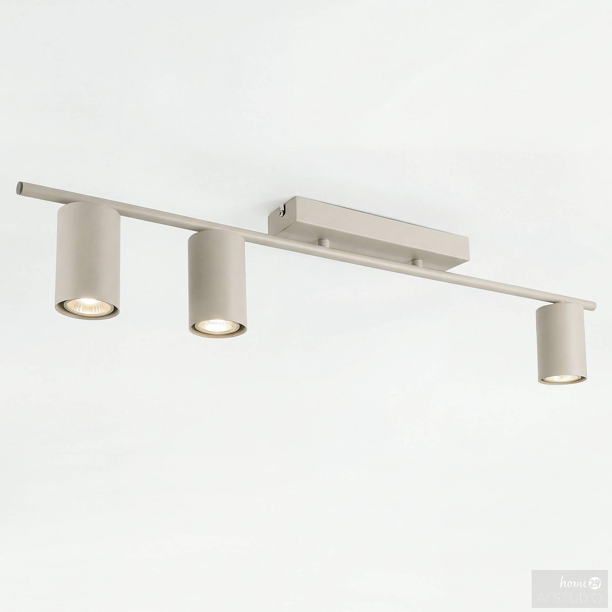 Hovia Pendelleuchte Balkenform 3-flammig Eisen 4