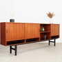 Vintage Sideboard Teak wood Brown 1970s 5