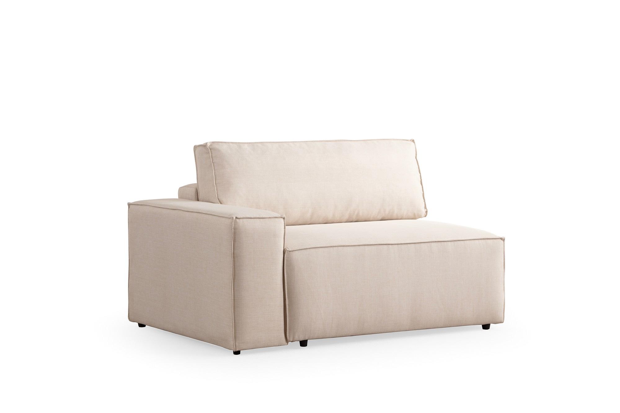Sofa Récamiere Rechts Beige 9
