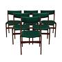 Teakwood chairs 6x Green 0