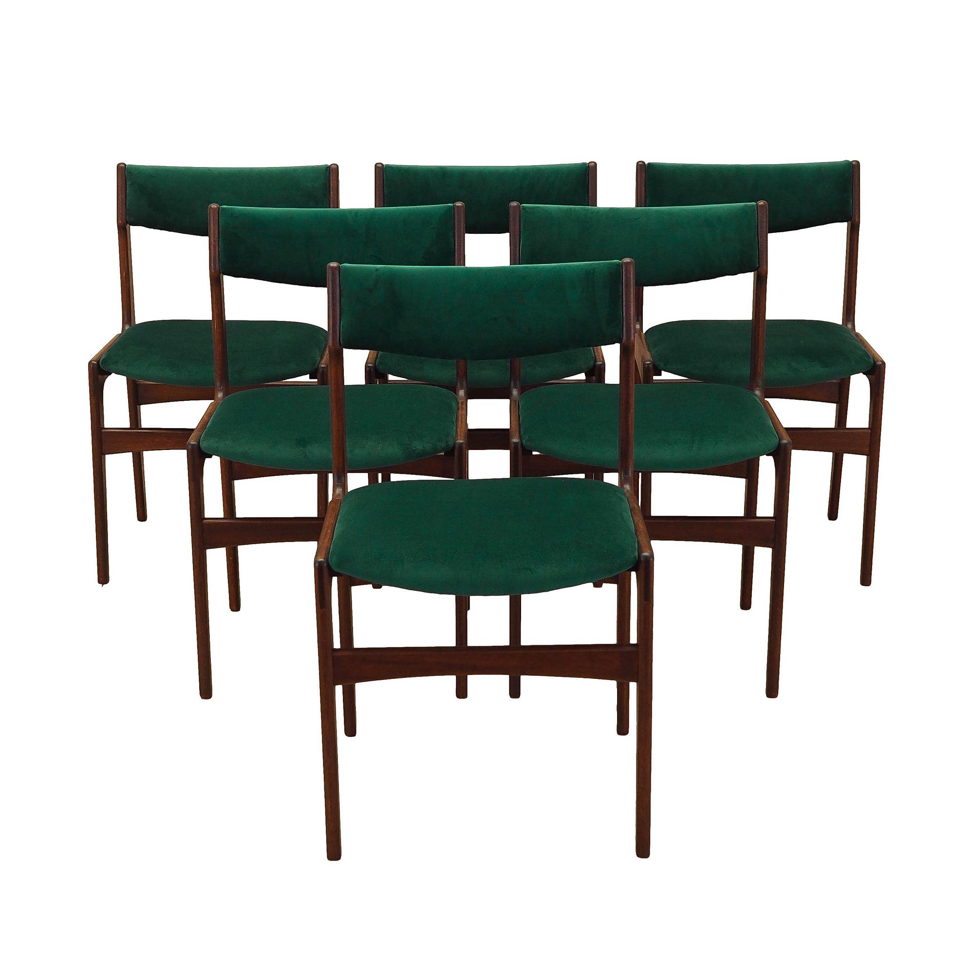 Teakwood chairs 6x Green 0