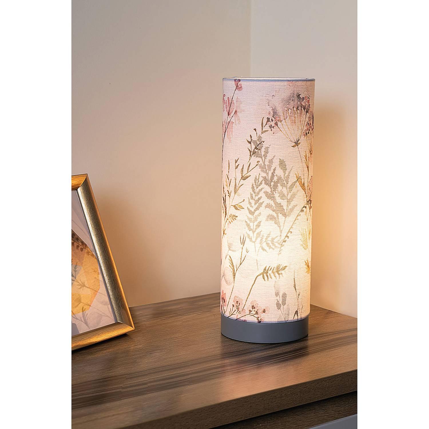 Tischleuchte Flowery Romance Mischgewebe / Metall 1-flammig 2