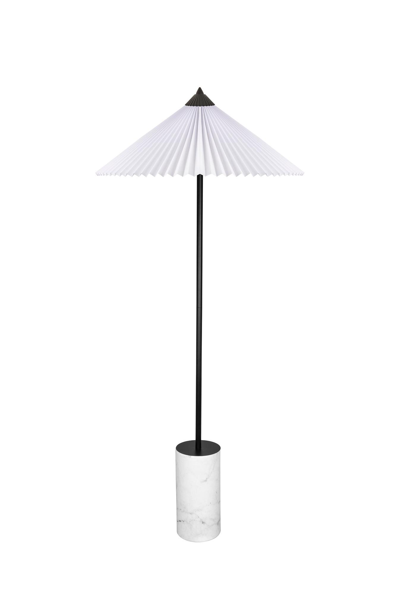 Matisse Floor Lamp Marble White Black 4