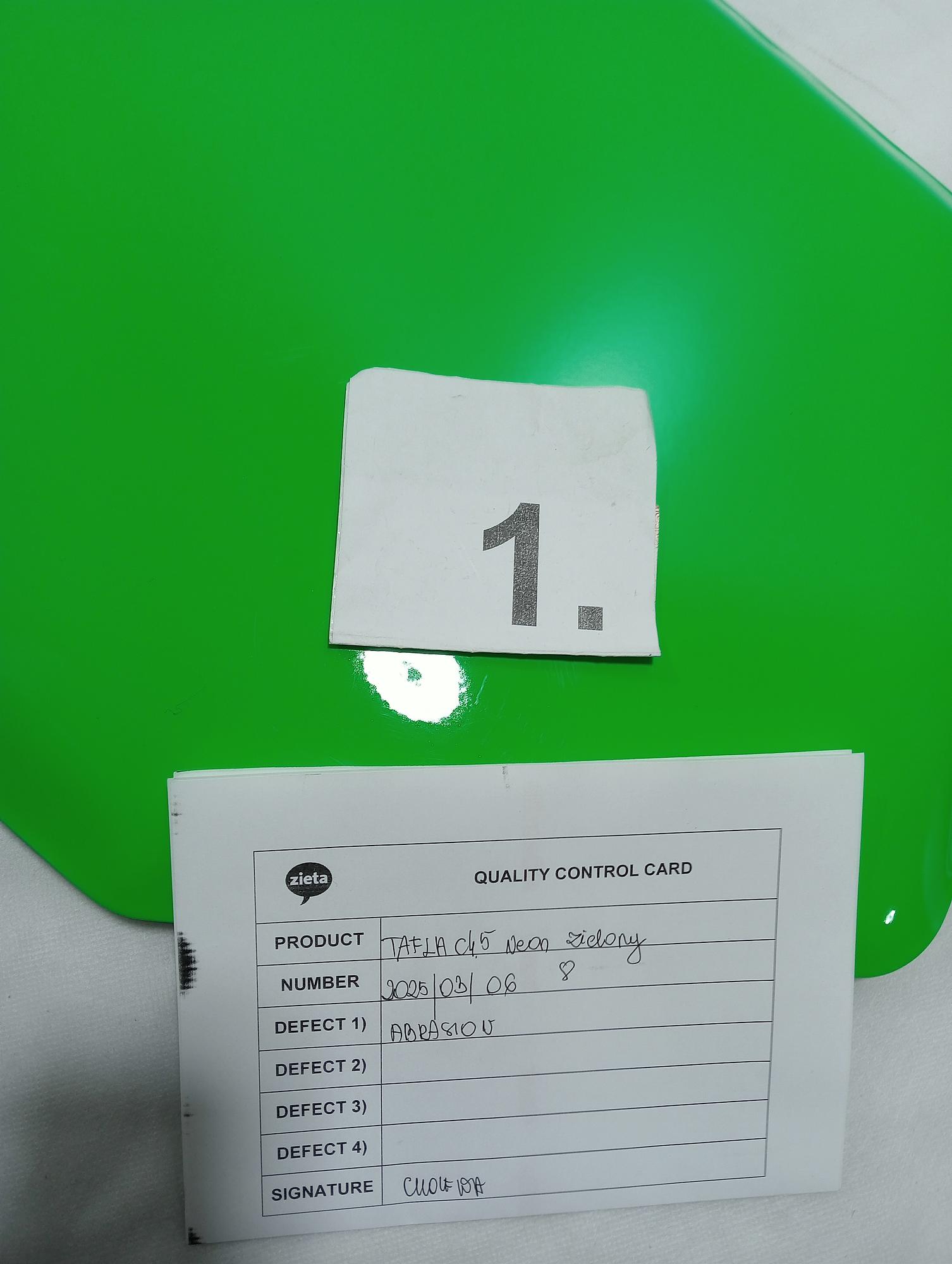 Tafla Mirror C4.5 Stainless Steel Green Neon 2