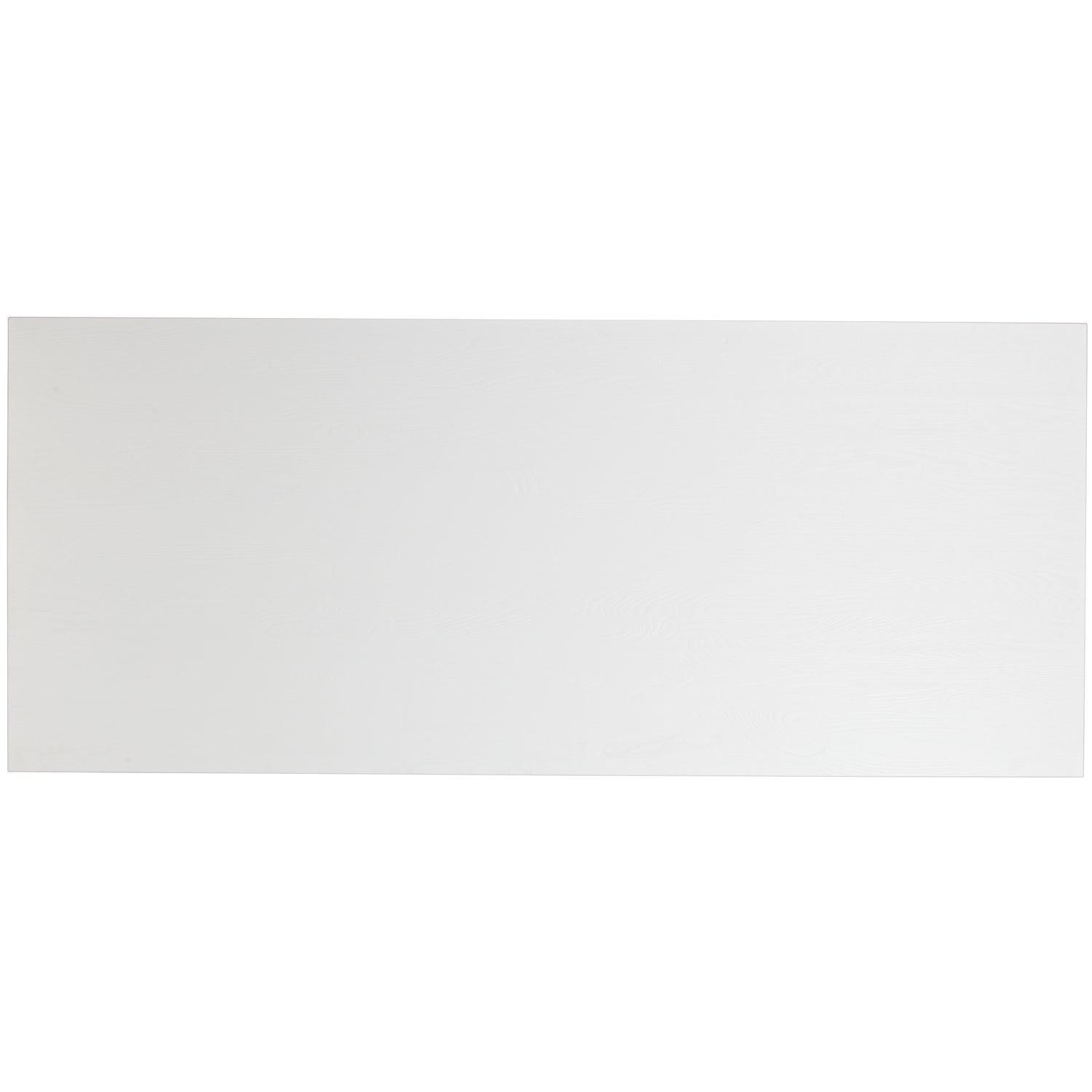 Panel Tischplatte Eschenholz Weiß 220 x 80cm 3