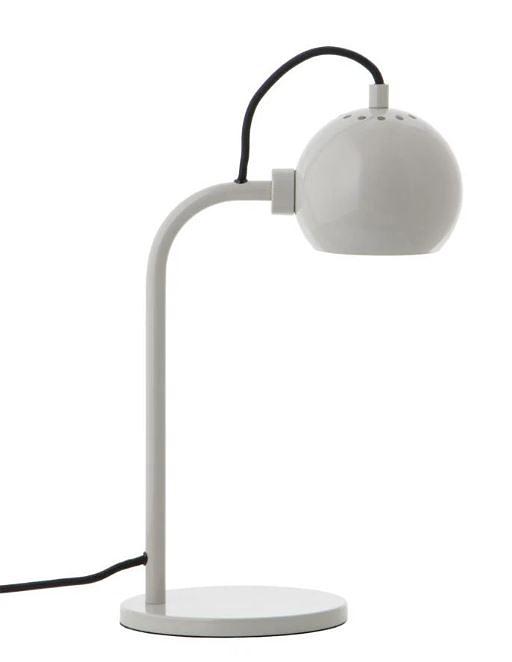 Ball Table Lamp Glossy Light Grey 0