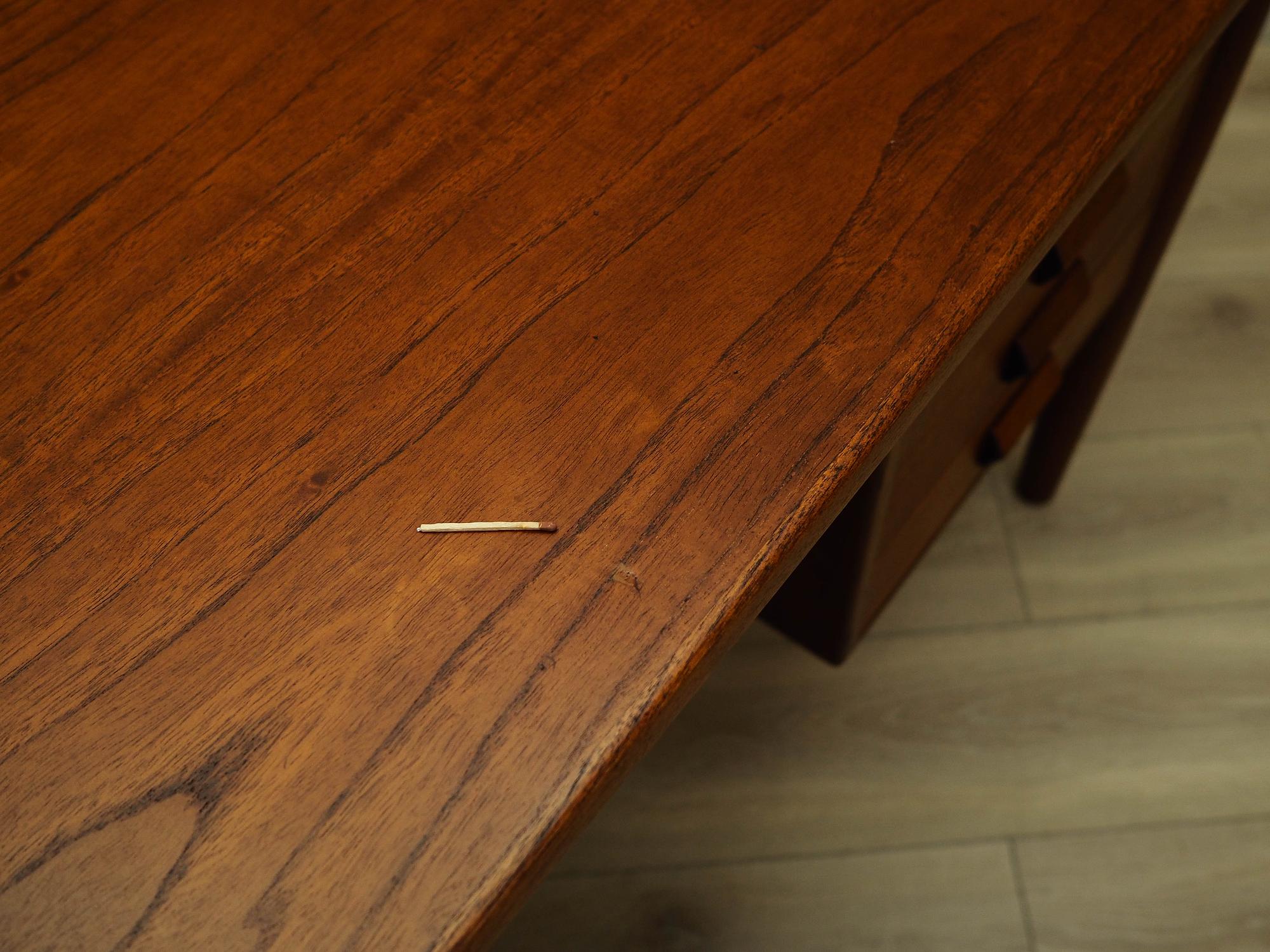 Desk Teak wood Brown 60s 13