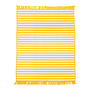 Outdoor rug Yellow White Striped 0