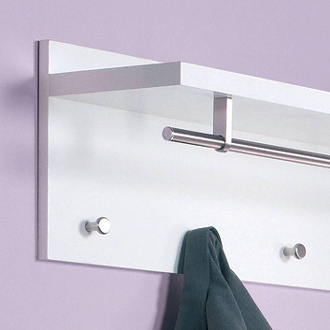 Wandgarderobe Yolo I Hochglanz Weiß 2