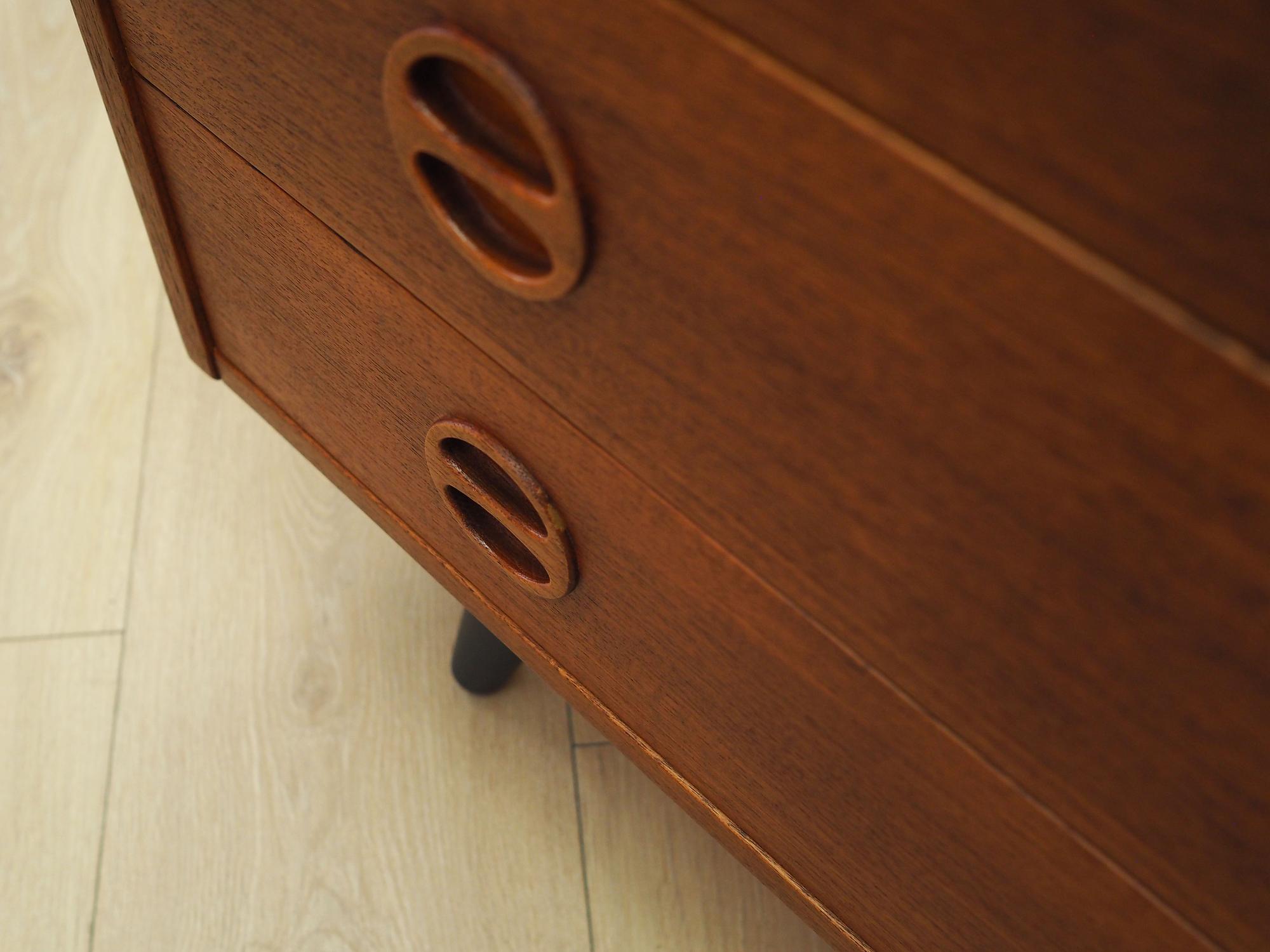 Chest of drawers Teak wood 1960s 10