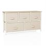 FOLDAR Cassettiera con 5 scomparti Beige 0
