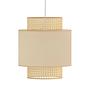 1-Flammig Kolek Pendelleuchte Leinen Rattan 1