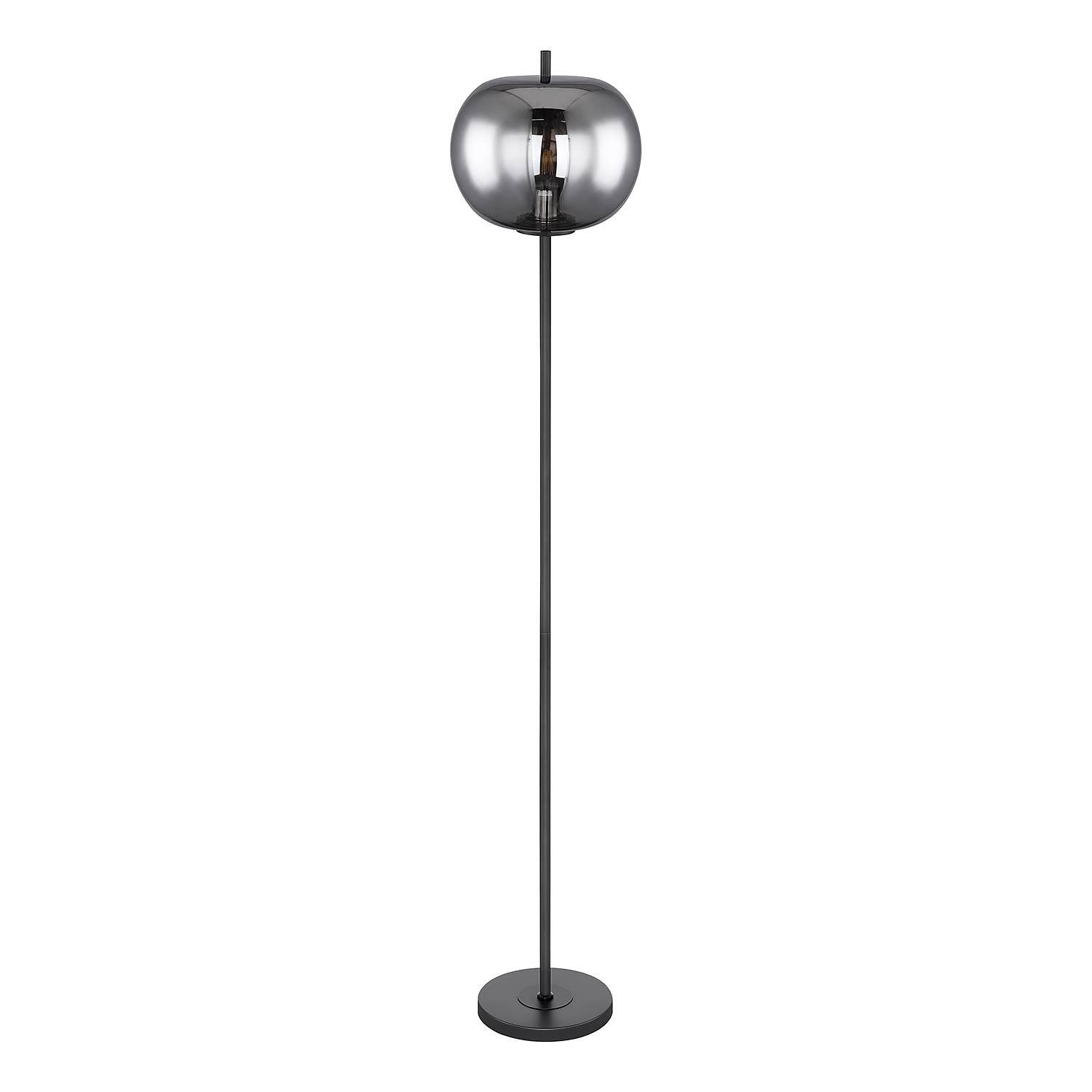 Stehleuchte Blacky Rauchglas Eisen 3