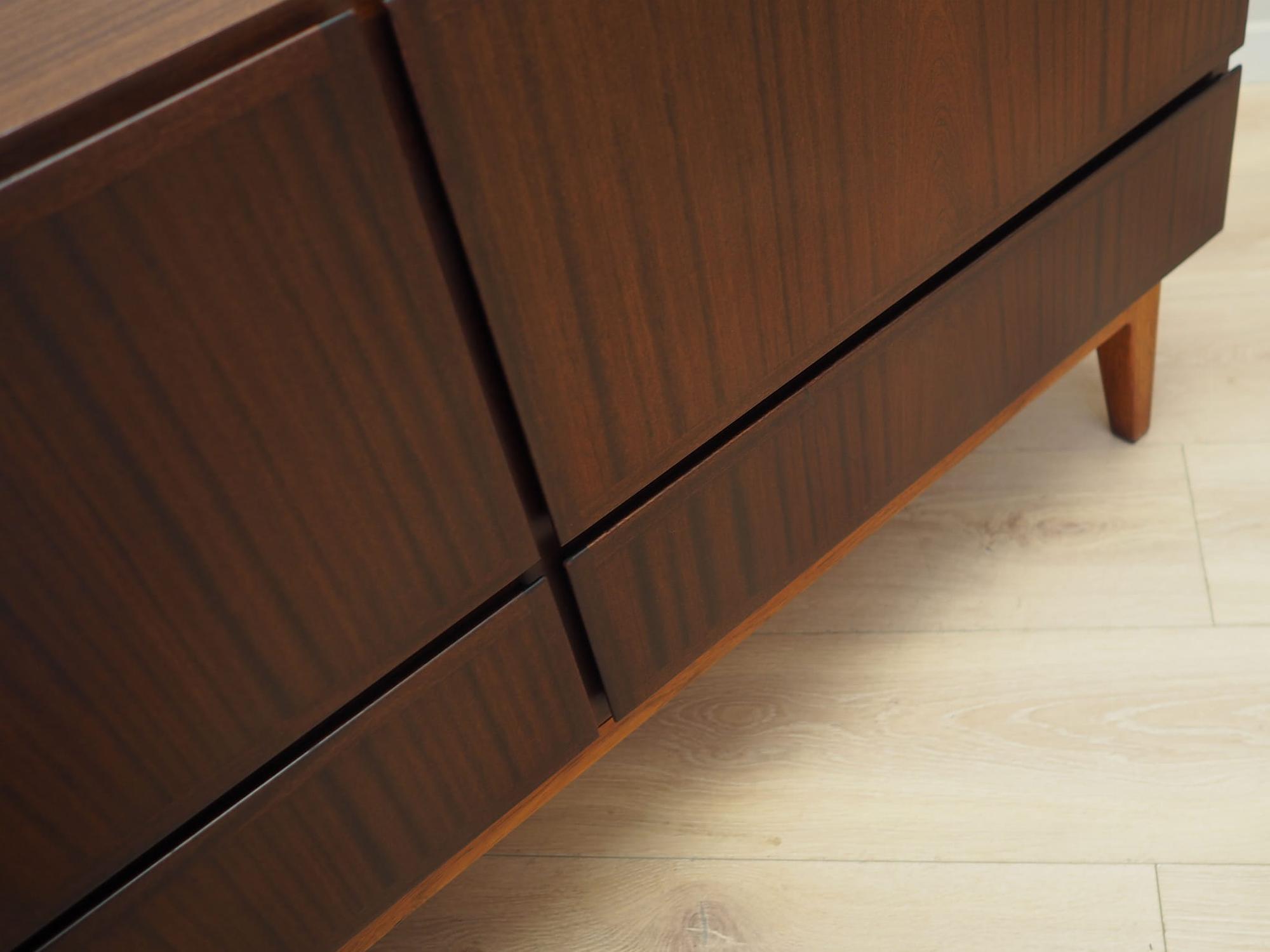 Vintage dresser mahogany brown 1970s 12