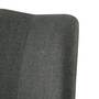 Upholstered chair ALEDAS Webstoff Cors: Dark grey brown set of 2 5