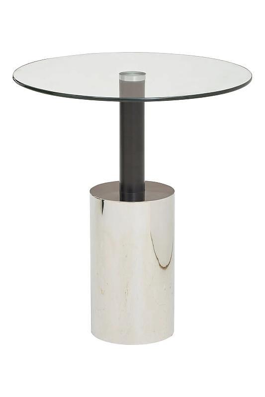 Oria Beistelltisch mit silberner Basis
 2