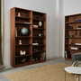 Bücherregal Holz Braun  2
