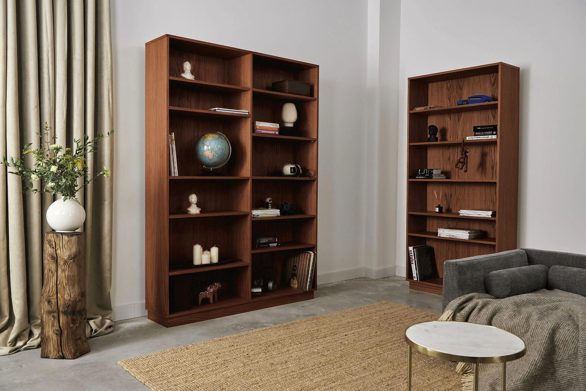 Bücherregal Holz Braun  2