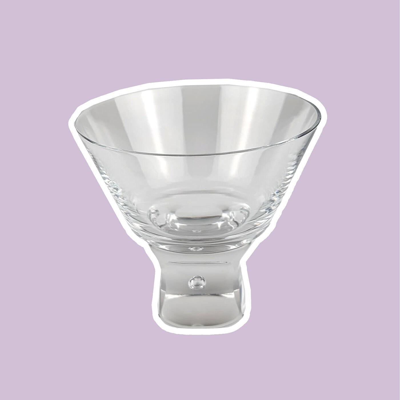 5x Vintage Bowl Crystal 1970s 2